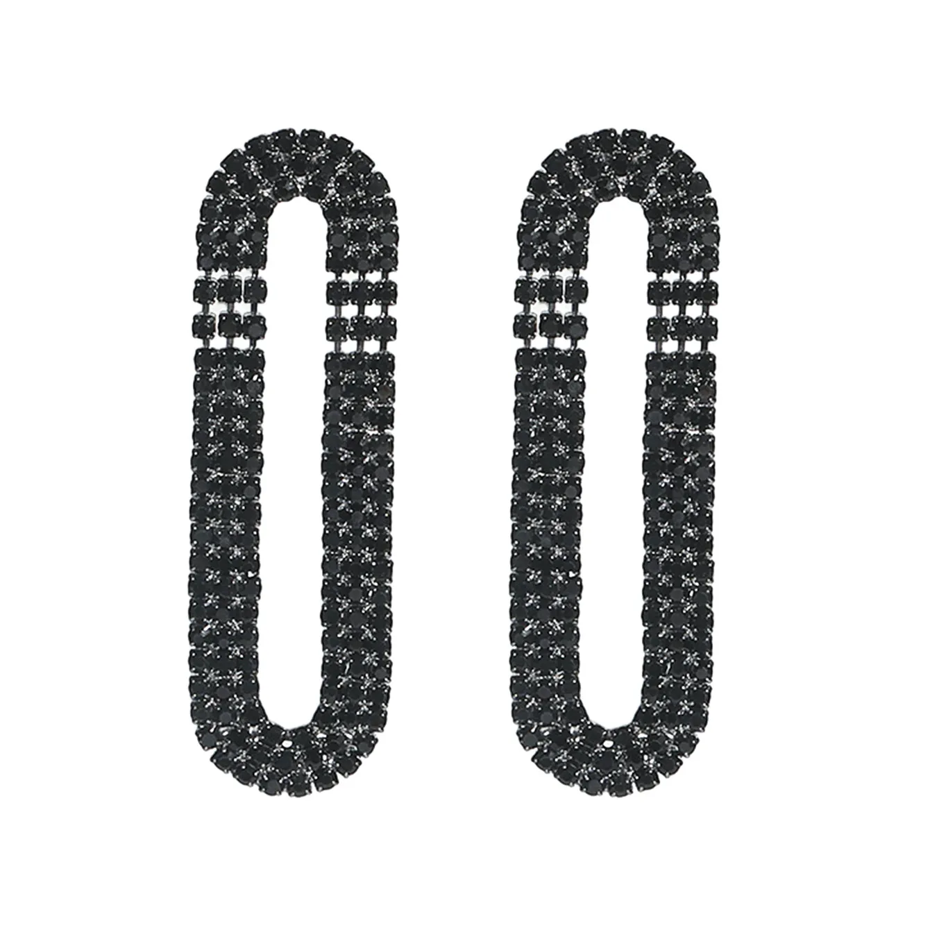 1 Pair Vacation Simple Style Solid Color Inlay Copper Rhinestones Ear Studs display picture 23