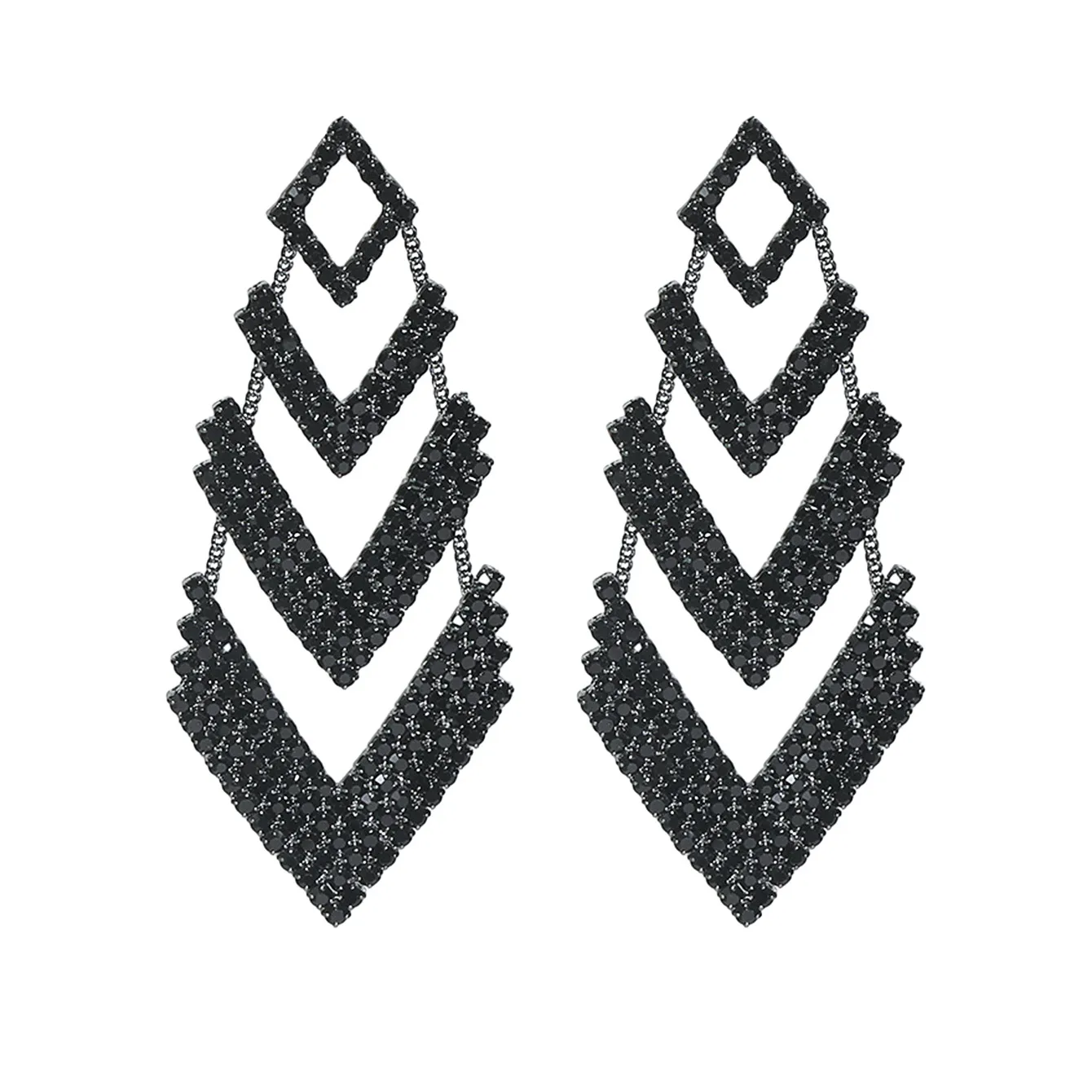 1 Pair Vacation Simple Style Solid Color Inlay Copper Rhinestones Ear Studs display picture 26