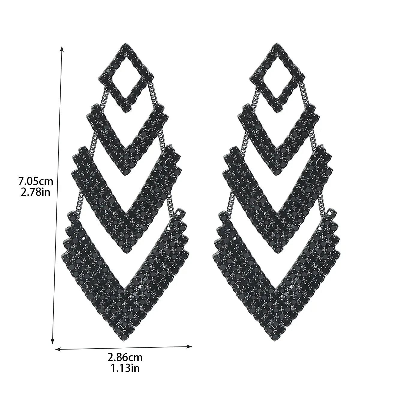 1 Pair Vacation Simple Style Solid Color Inlay Copper Rhinestones Ear Studs display picture 28