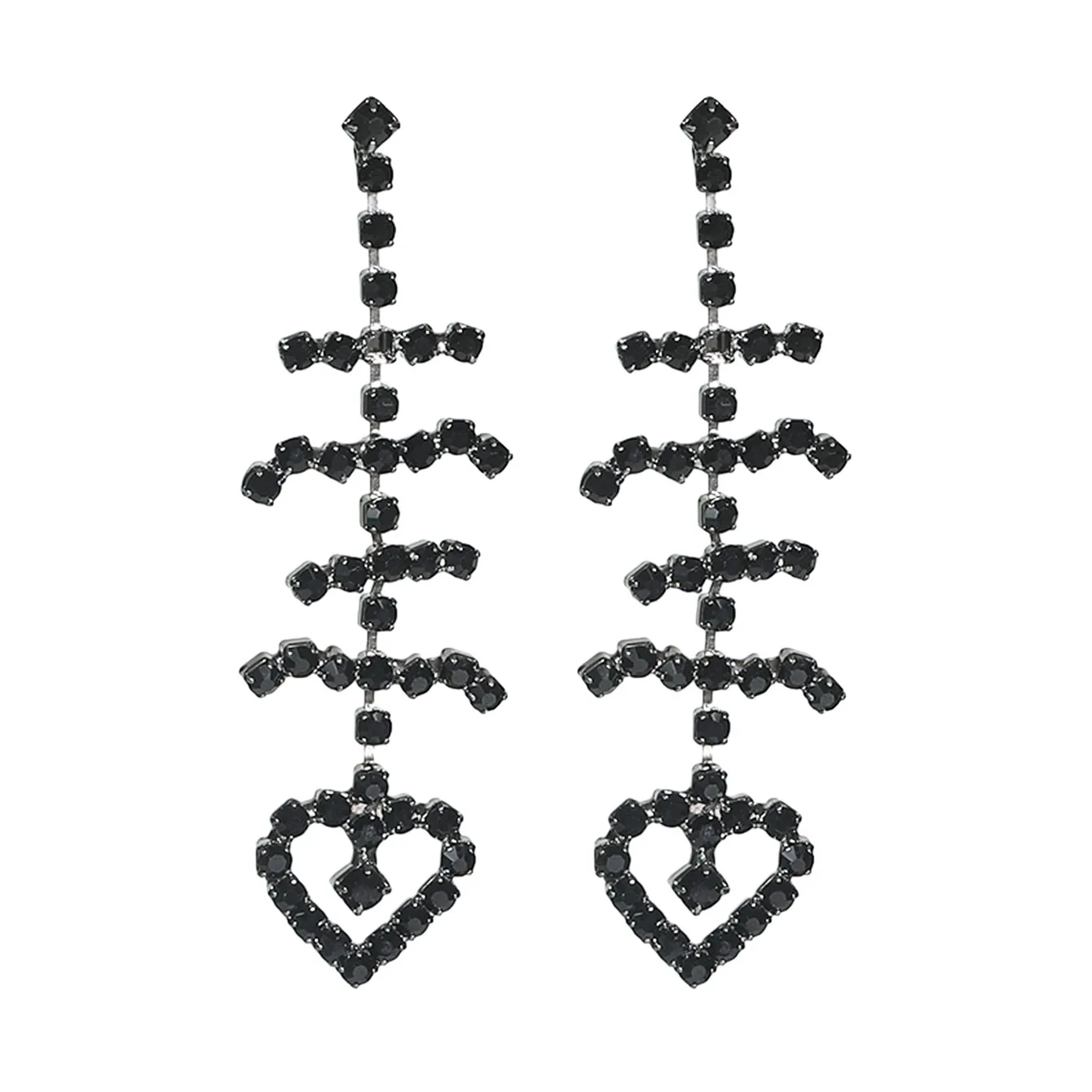 1 Pair Vacation Simple Style Solid Color Inlay Copper Rhinestones Ear Studs display picture 32