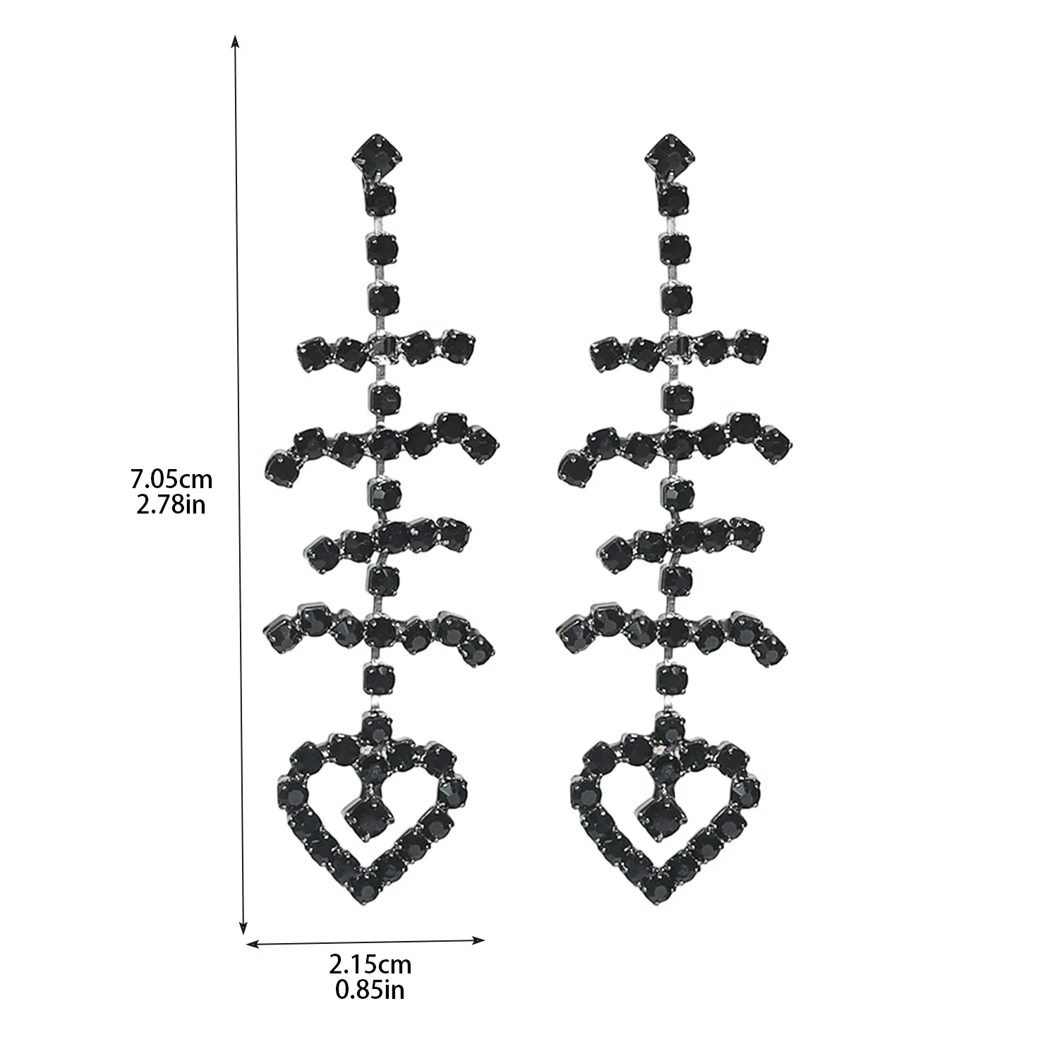 1 Pair Vacation Simple Style Solid Color Inlay Copper Rhinestones Ear Studs display picture 31