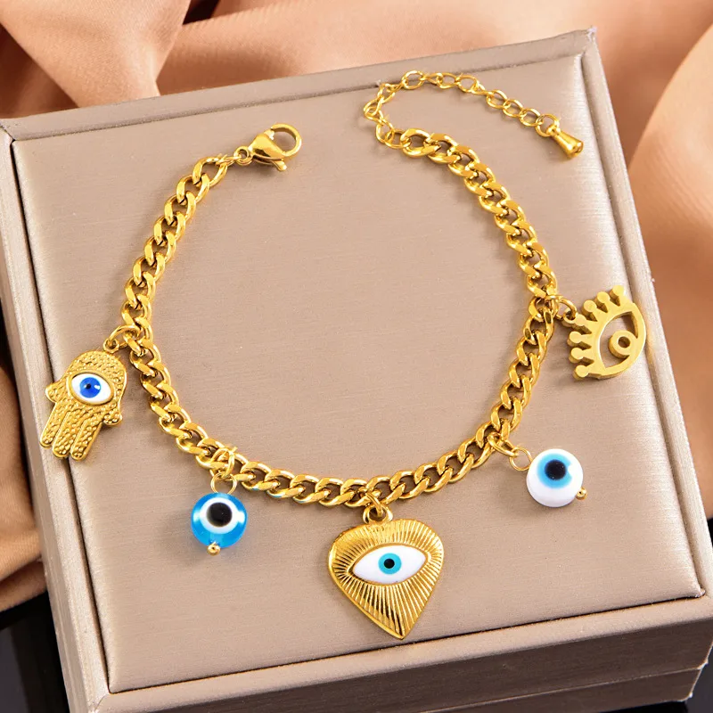 Vintage Style Classic Style Heart Shape 304 Stainless Steel Plating Women's Bracelets display picture 2