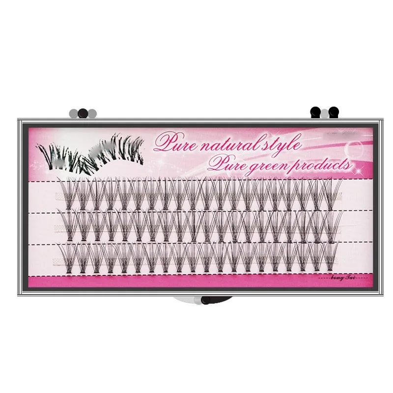 0.1 Natural Single Cluster Feather Chicken Claw Hair Dense Hot Melt Grafting Segmented 10p Simulation False Eyelashes display picture 5