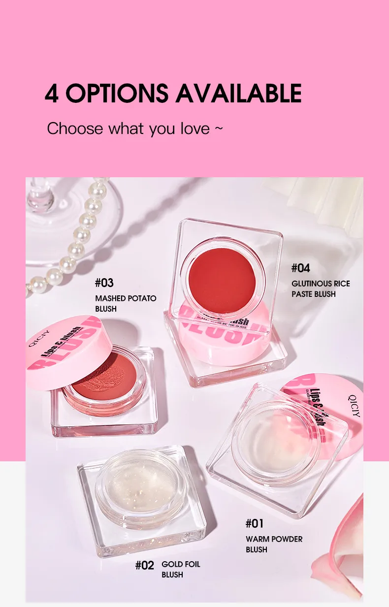 [Cross-border Exclusive] Lip Blush Face Repair Matte Easy To Color Rouge Nude Natural Blush Blush Plate display picture 6