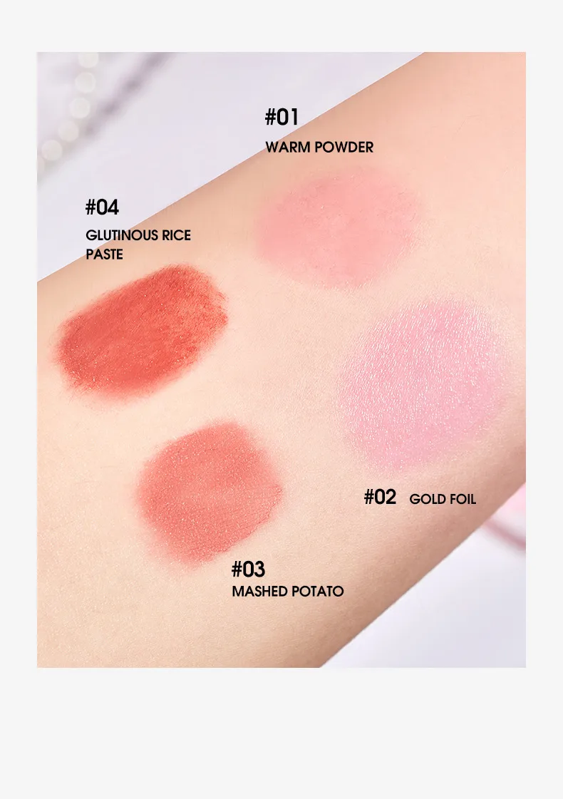 [Cross-border Exclusive] Lip Blush Face Repair Matte Easy To Color Rouge Nude Natural Blush Blush Plate display picture 7