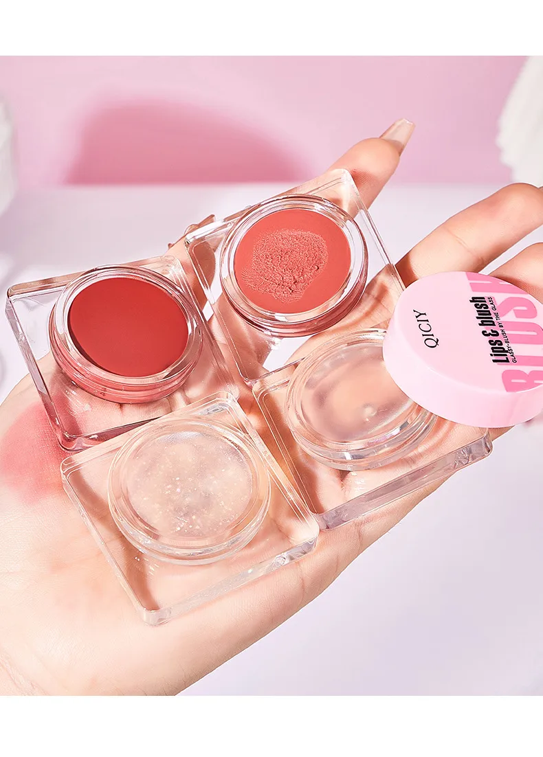[Cross-border Exclusive] Lip Blush Face Repair Matte Easy To Color Rouge Nude Natural Blush Blush Plate display picture 13