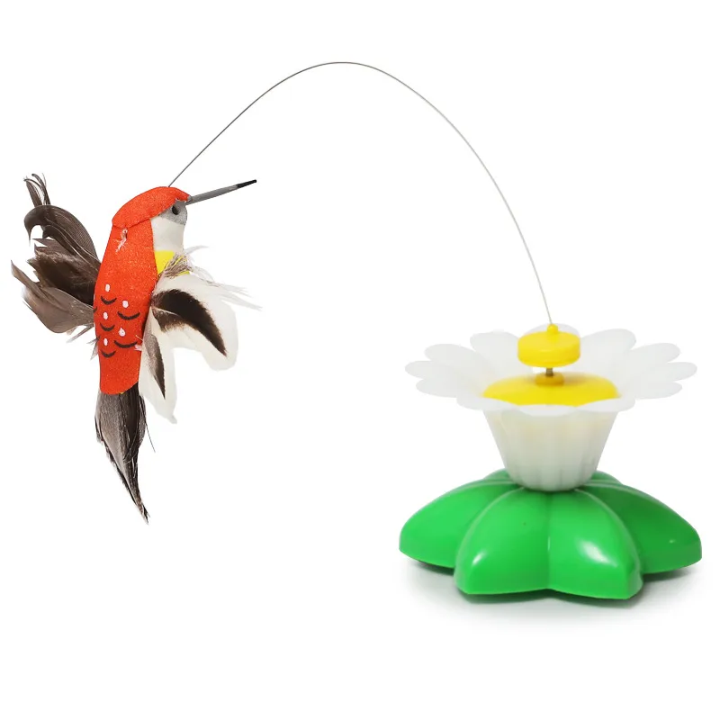 Fun Intelligent Automatic Rotating Cat Toy Teasing Device Flying Bird Butterfly Flower Chasing Interactive Kitty Plaything display picture 7