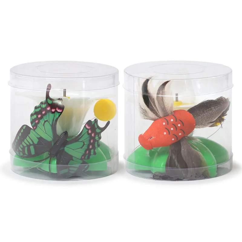 Fun Intelligent Automatic Rotating Cat Toy Teasing Device Flying Bird Butterfly Flower Chasing Interactive Kitty Plaything display picture 9