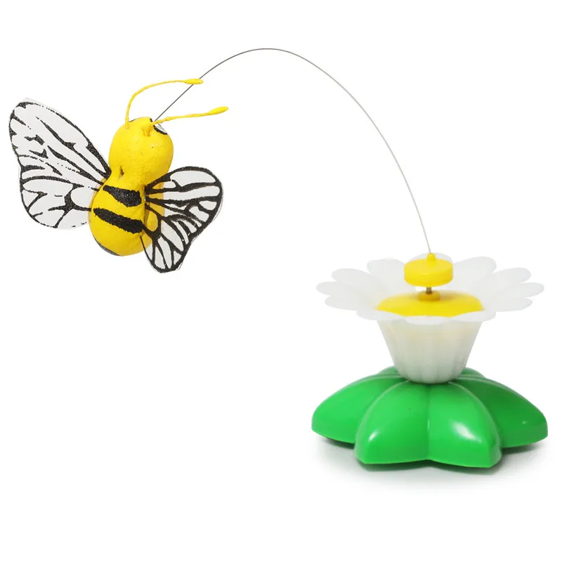 Fun Intelligent Automatic Rotating Cat Toy Teasing Device Flying Bird Butterfly Flower Chasing Interactive Kitty Plaything display picture 16