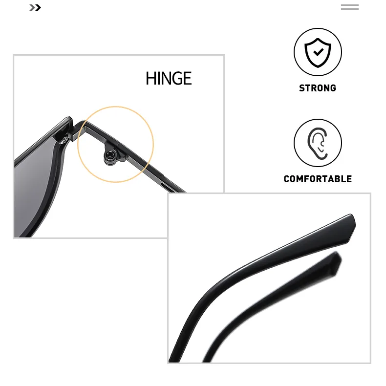 Casual Commute Solid Color Pc Square Full Frame Glasses display picture 6