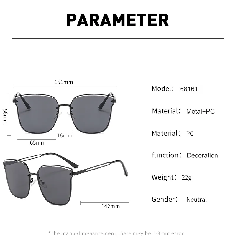 Casual Commute Solid Color Pc Square Full Frame Glasses display picture 8