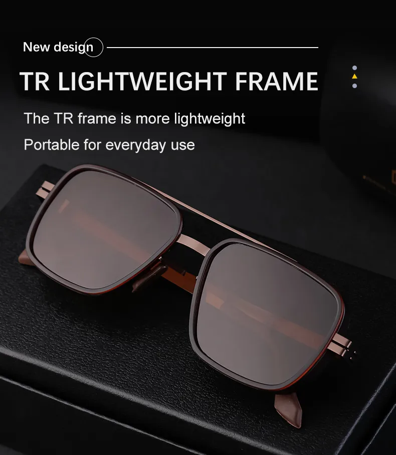 Streetwear Geometric Pc Square Full Frame Glasses display picture 2