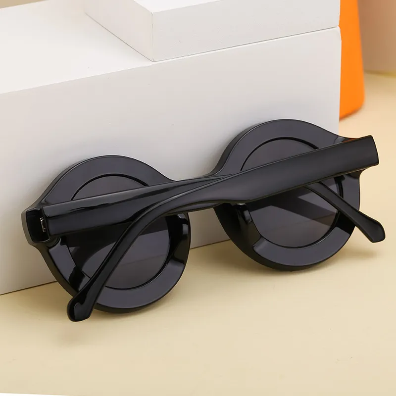 Streetwear Geometric Pc Round Frame Full Frame Glasses display picture 11