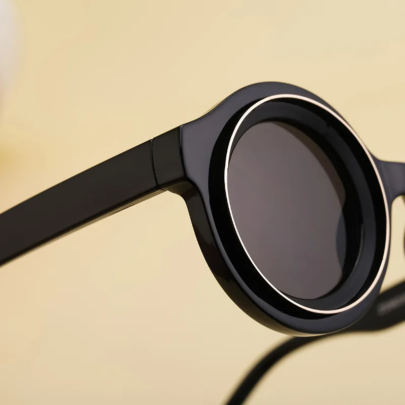 Streetwear Geometric Pc Round Frame Full Frame Glasses display picture 12