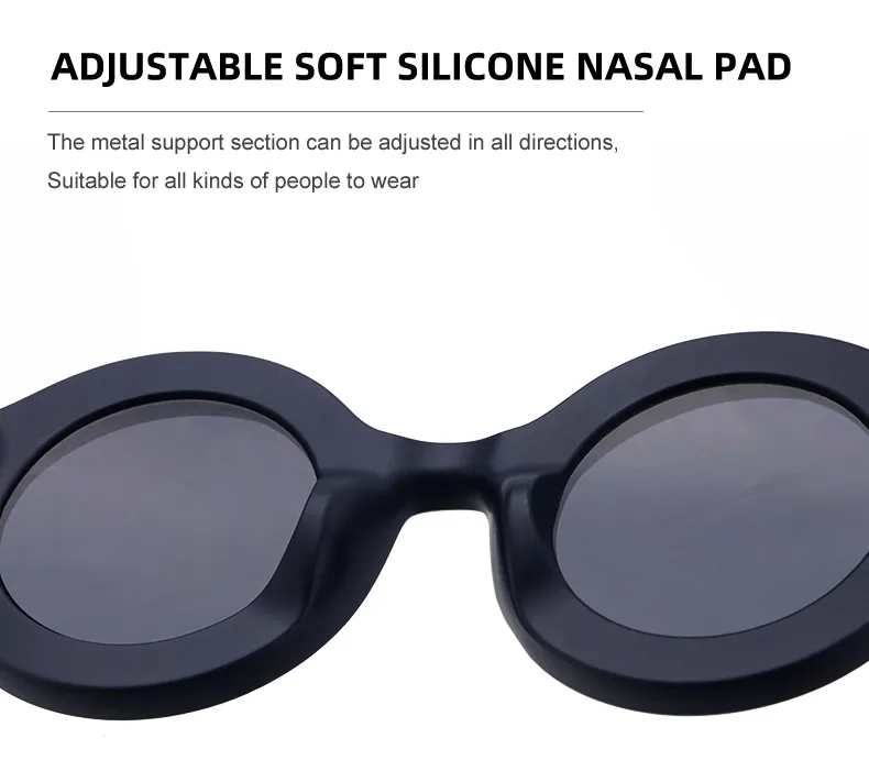 Streetwear Geometric Pc Round Frame Full Frame Glasses display picture 18