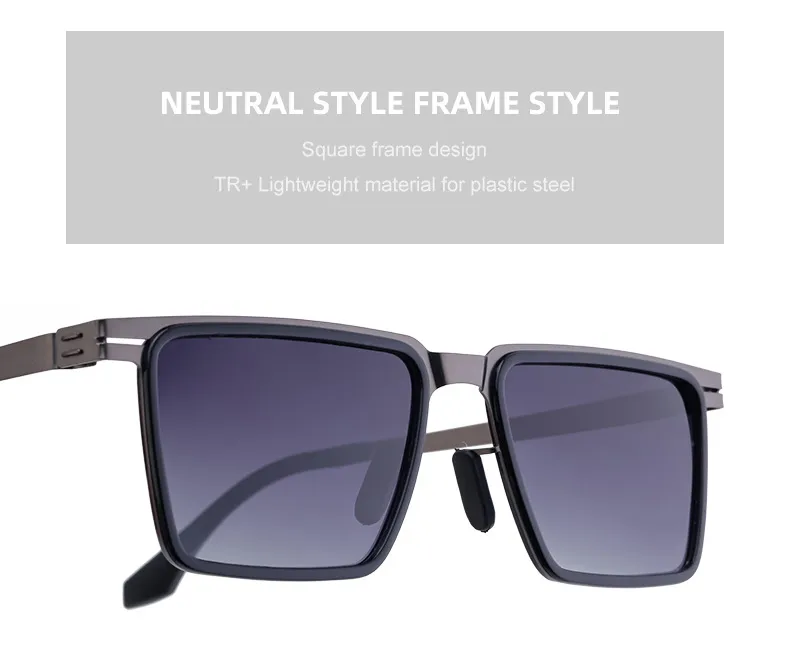 Streetwear Geometric Tac Square Full Frame Glasses display picture 8