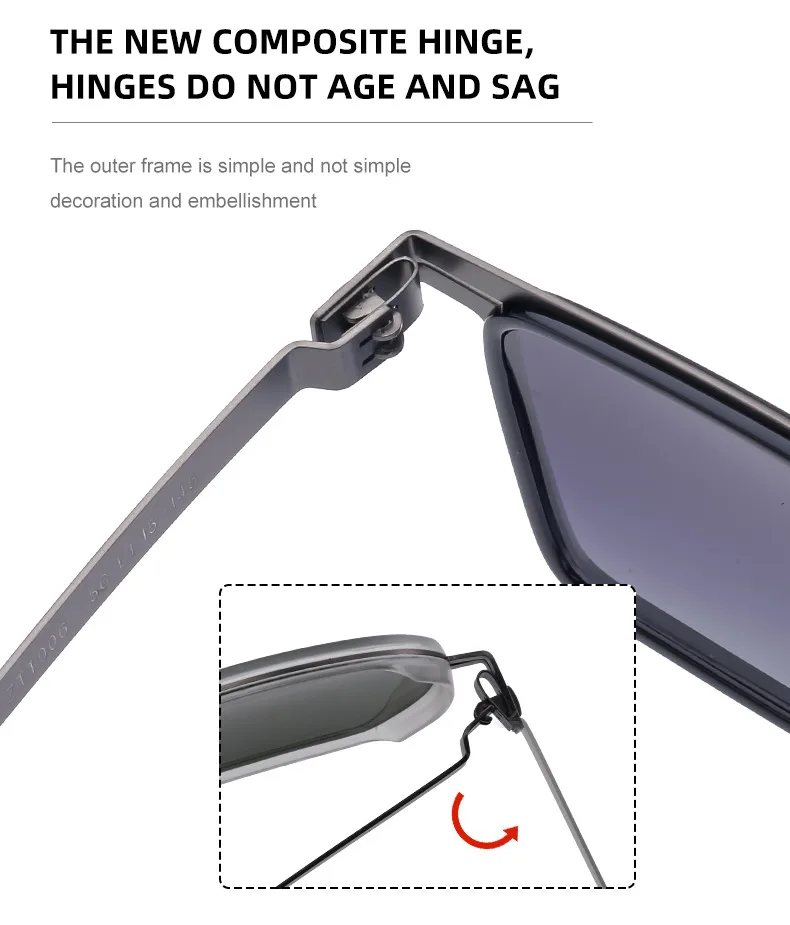 Streetwear Geometric Tac Square Full Frame Glasses display picture 10