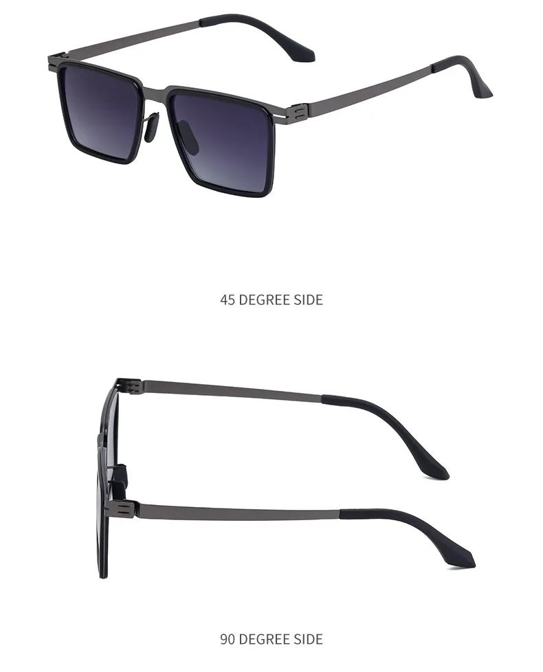 Streetwear Geometric Tac Square Full Frame Glasses display picture 15
