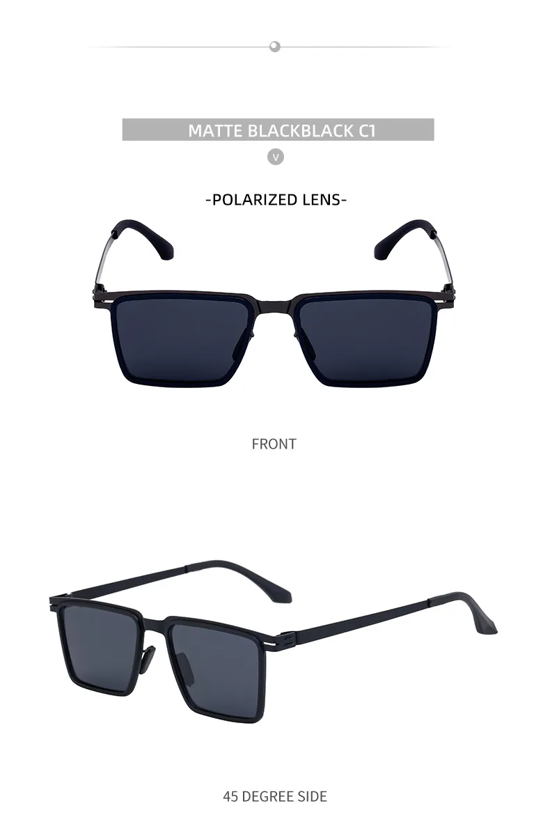 Streetwear Geometric Tac Square Full Frame Glasses display picture 16