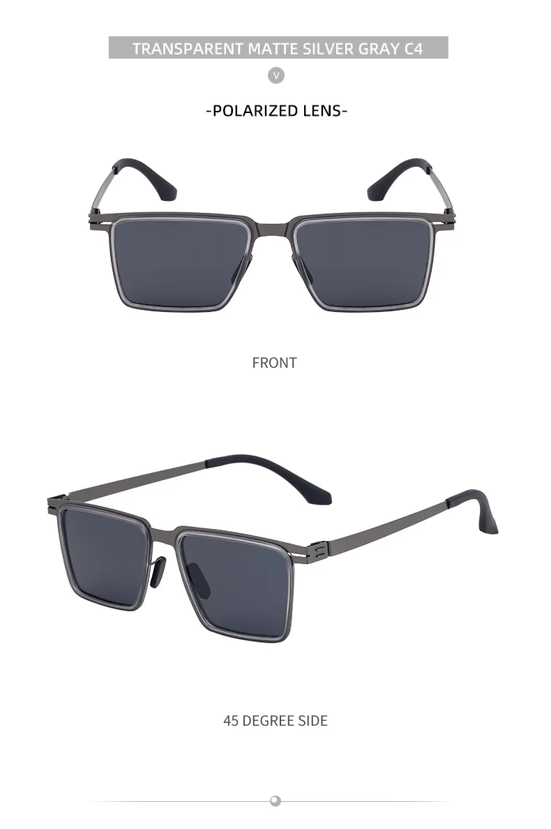Streetwear Geometric Tac Square Full Frame Glasses display picture 18