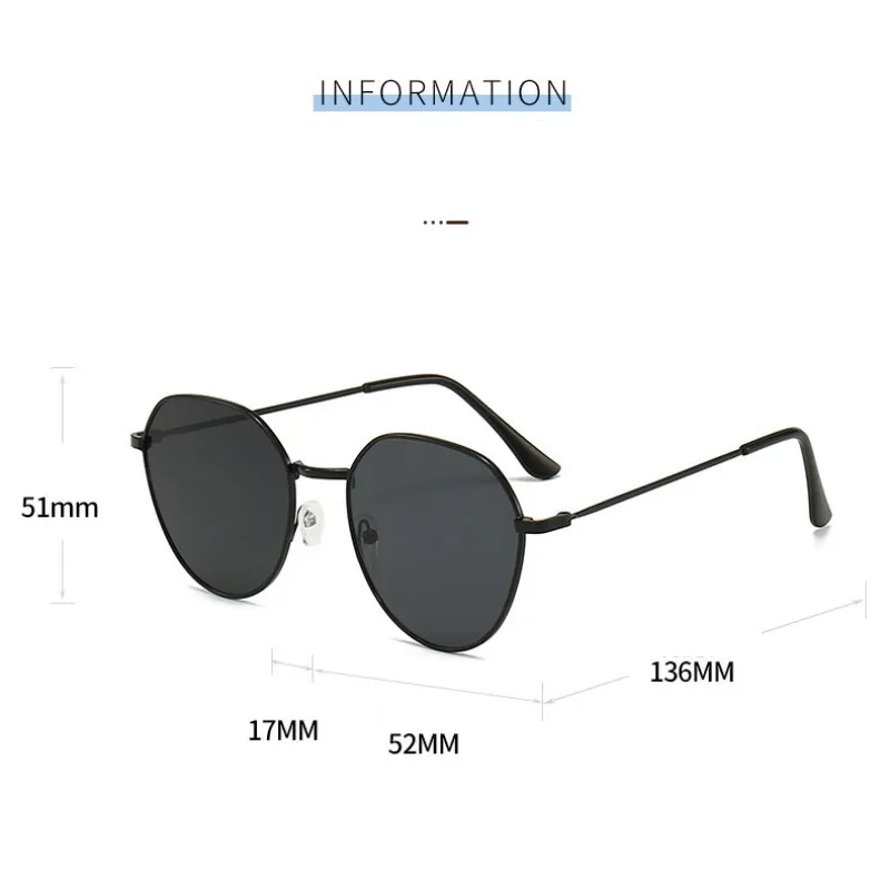 Simple Style Gradient Color Solid Color Pc Oval Frame Full Frame Glasses display picture 1
