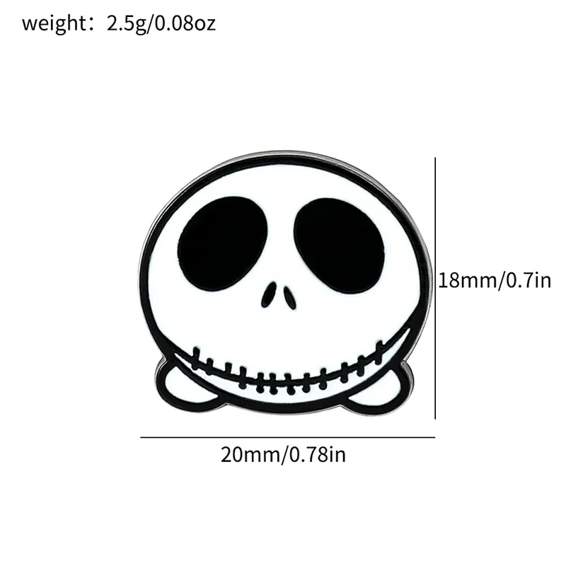 Cartoon Style Cute Funny Clown Ghost Skull Alloy Stamping Stoving Varnish Plating Unisex Brooches display picture 8