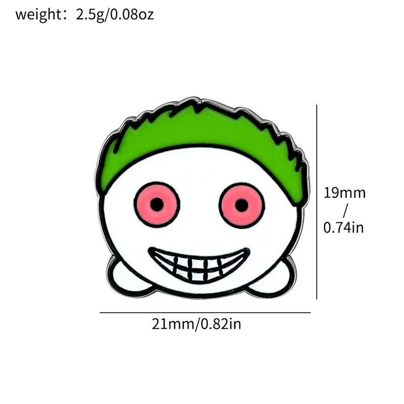 Cartoon Style Cute Funny Clown Ghost Skull Alloy Stamping Stoving Varnish Plating Unisex Brooches display picture 9