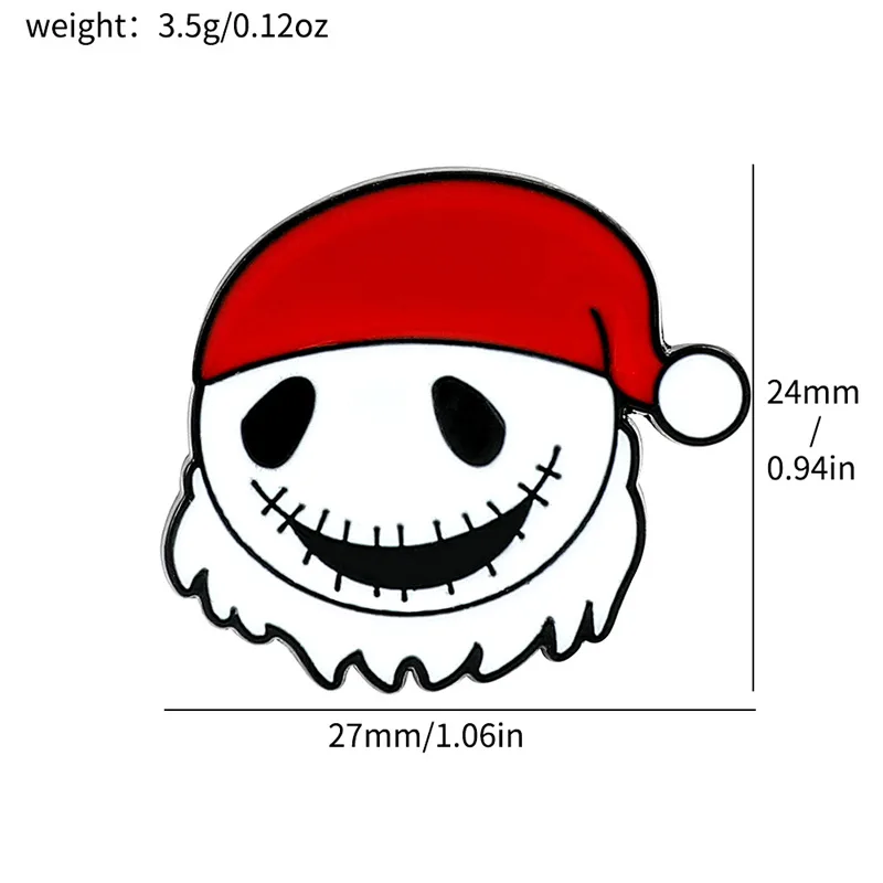 Cartoon Style Cute Funny Clown Ghost Skull Alloy Stamping Stoving Varnish Plating Unisex Brooches display picture 4
