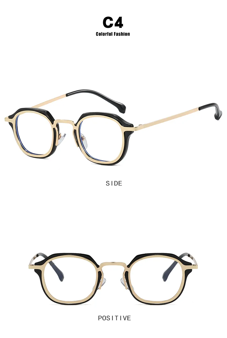 Retro Vacation Punk Glasses Ac Square Full Frame Glasses display picture 11