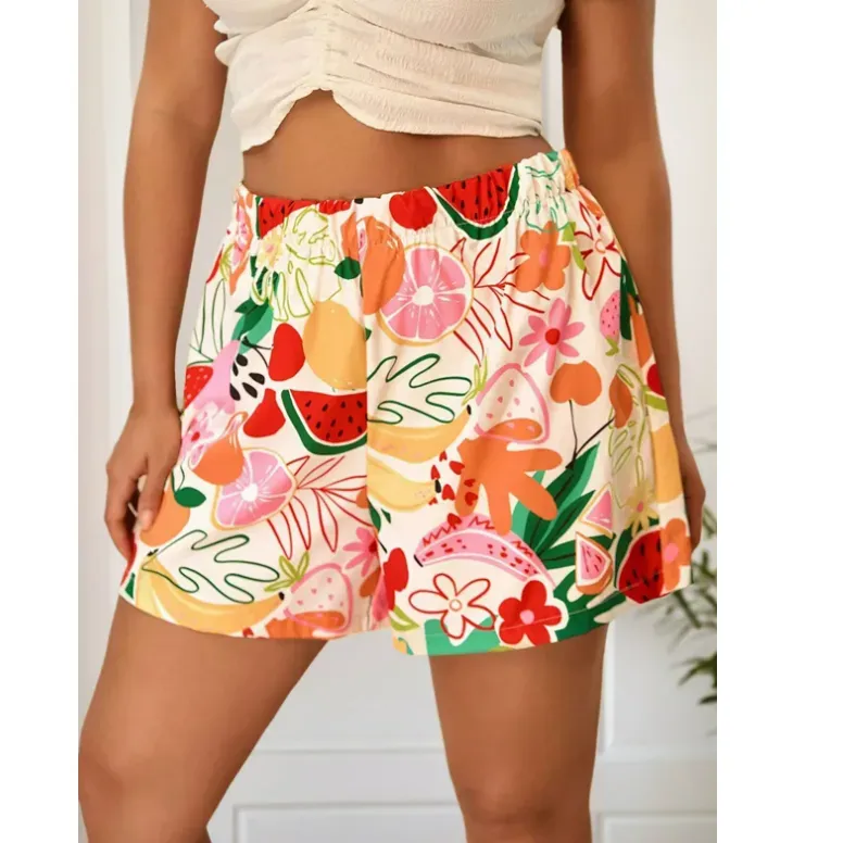 Women's Daily Casual Tropical Flower Shorts Shorts display picture 1