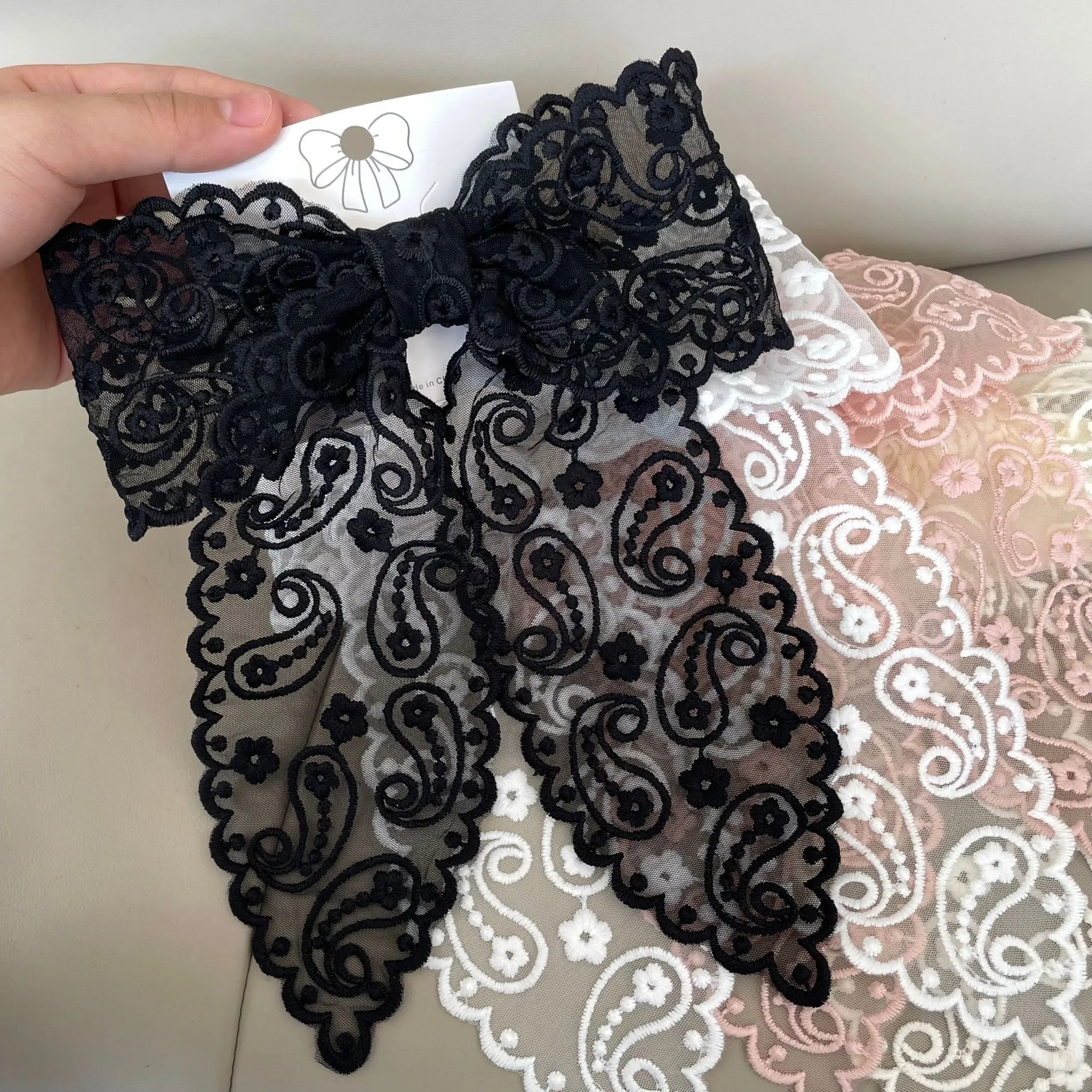 Women's Princess Bow Knot Gauze Hair Clip display picture 4