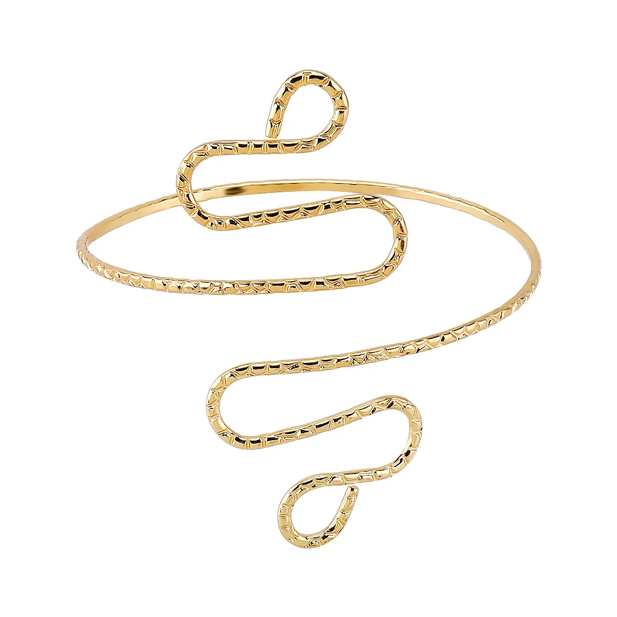 Vintage Style Commute Snake Iron Plating Women's Armband display picture 6