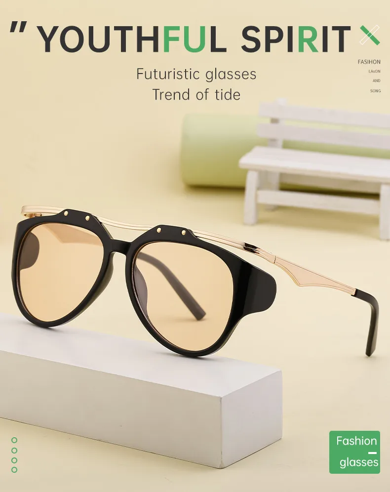 Streetwear Geometric Pc Special-Shaped Mirror Full Frame Glasses display picture 3