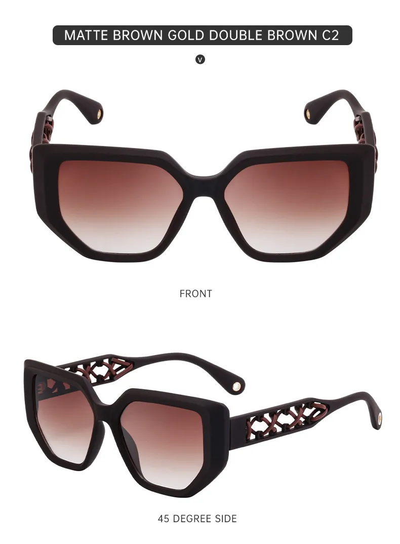 Vacation Simple Style Solid Color Pc Cat Eye Full Frame Glasses display picture 3