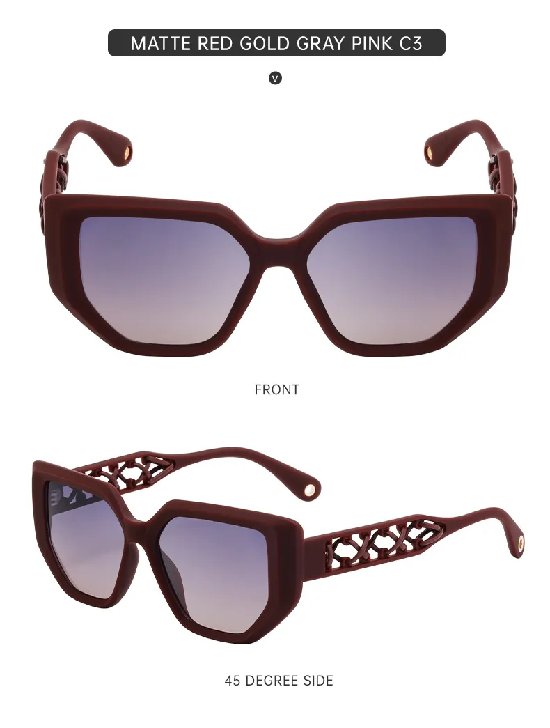 Vacation Simple Style Solid Color Pc Cat Eye Full Frame Glasses display picture 4