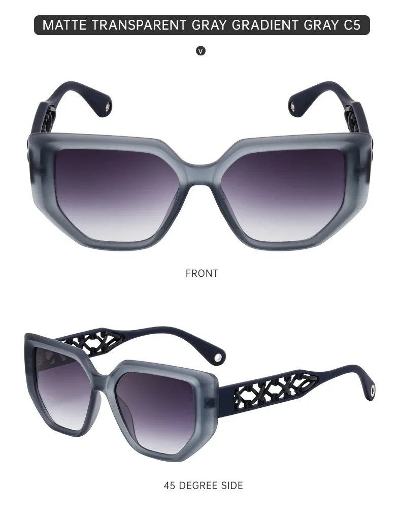 Vacation Simple Style Solid Color Pc Cat Eye Full Frame Glasses display picture 6