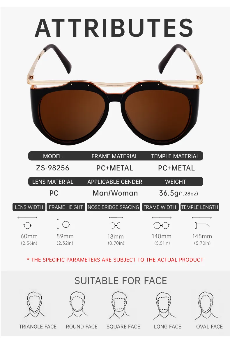 Streetwear Geometric Pc Special-Shaped Mirror Full Frame Glasses display picture 20