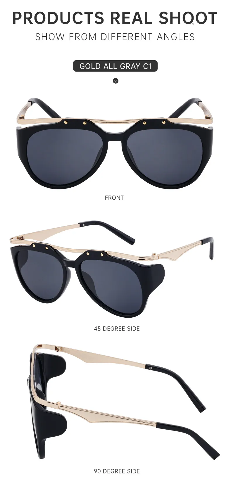 Streetwear Geometric Pc Special-Shaped Mirror Full Frame Glasses display picture 13