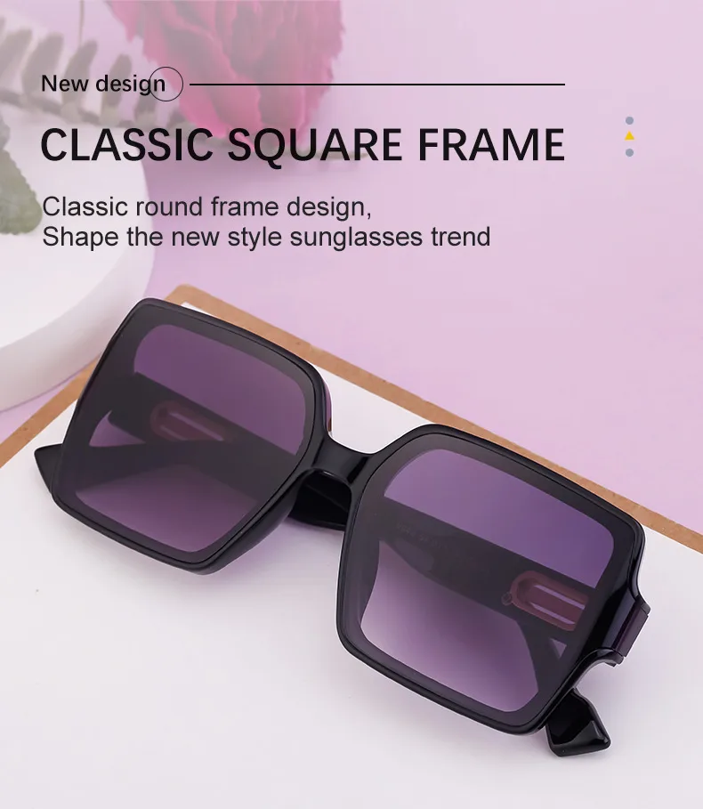 Streetwear Geometric Pc Square Full Frame Glasses display picture 2