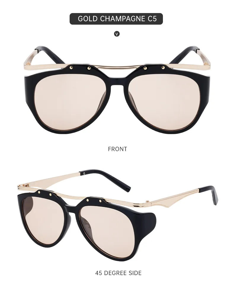 Streetwear Geometric Pc Special-Shaped Mirror Full Frame Glasses display picture 17
