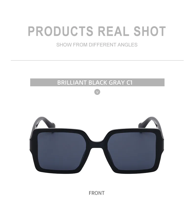 Streetwear Geometric Pc Square Full Frame Glasses display picture 13