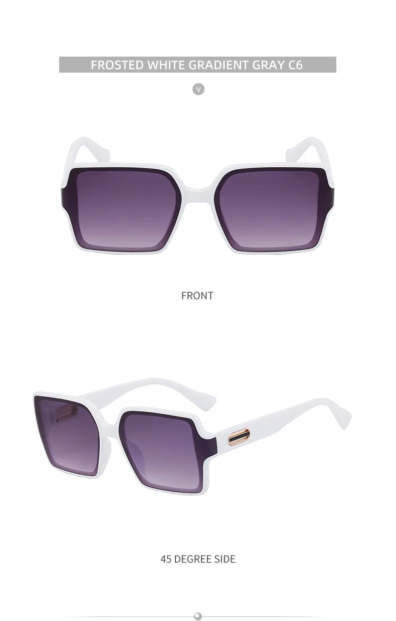 Streetwear Geometric Pc Square Full Frame Glasses display picture 19