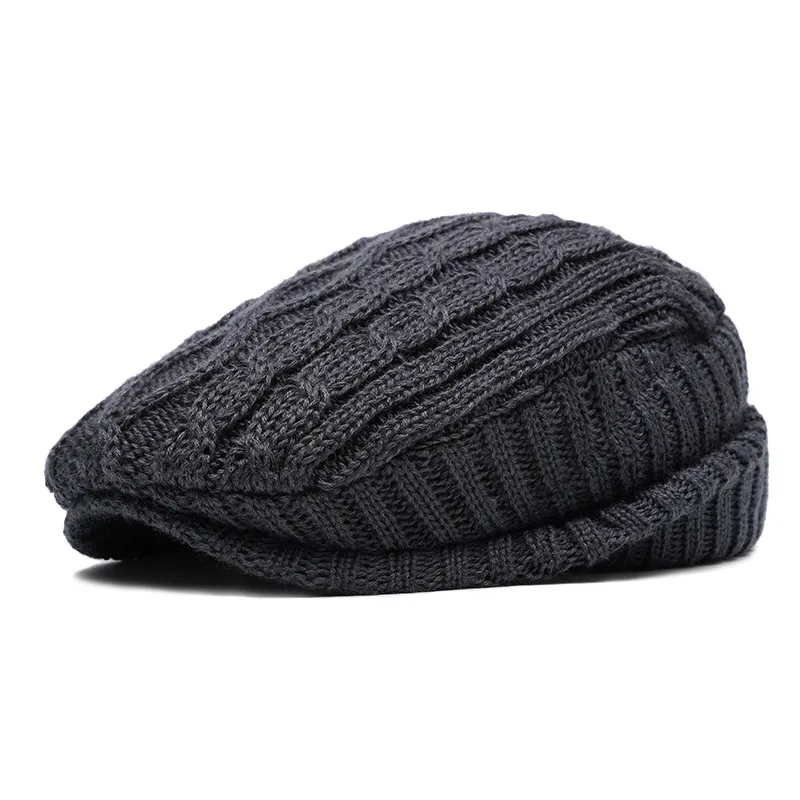 Men's Vacation Simple Style Solid Color Flat Eaves Beret Hat display picture 1