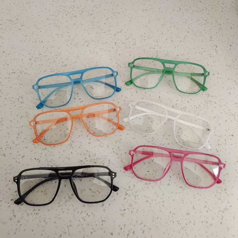 Casual Cute Vacation Square Pc Resin Square Full Frame Glasses display picture 3