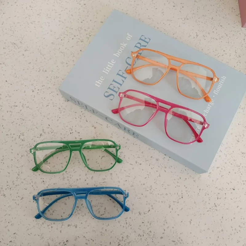 Casual Cute Vacation Square Pc Resin Square Full Frame Glasses display picture 1