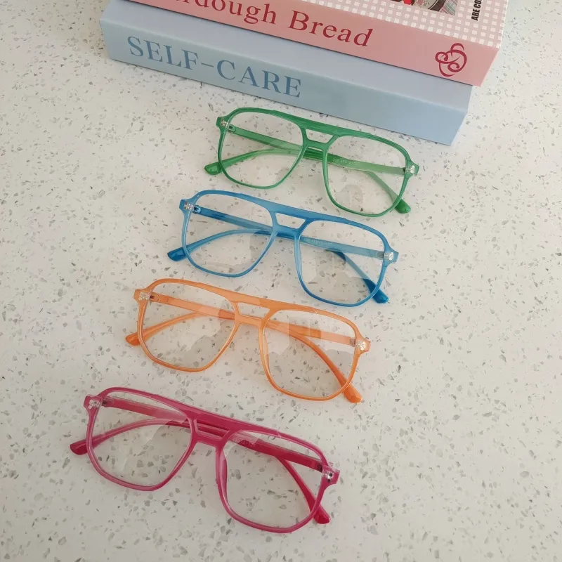 Casual Cute Vacation Square Pc Resin Square Full Frame Glasses display picture 4