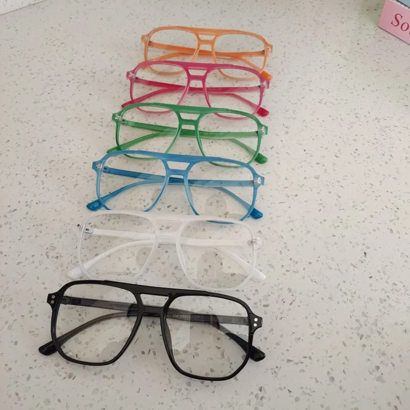 Casual Cute Vacation Square Pc Resin Square Full Frame Glasses display picture 2
