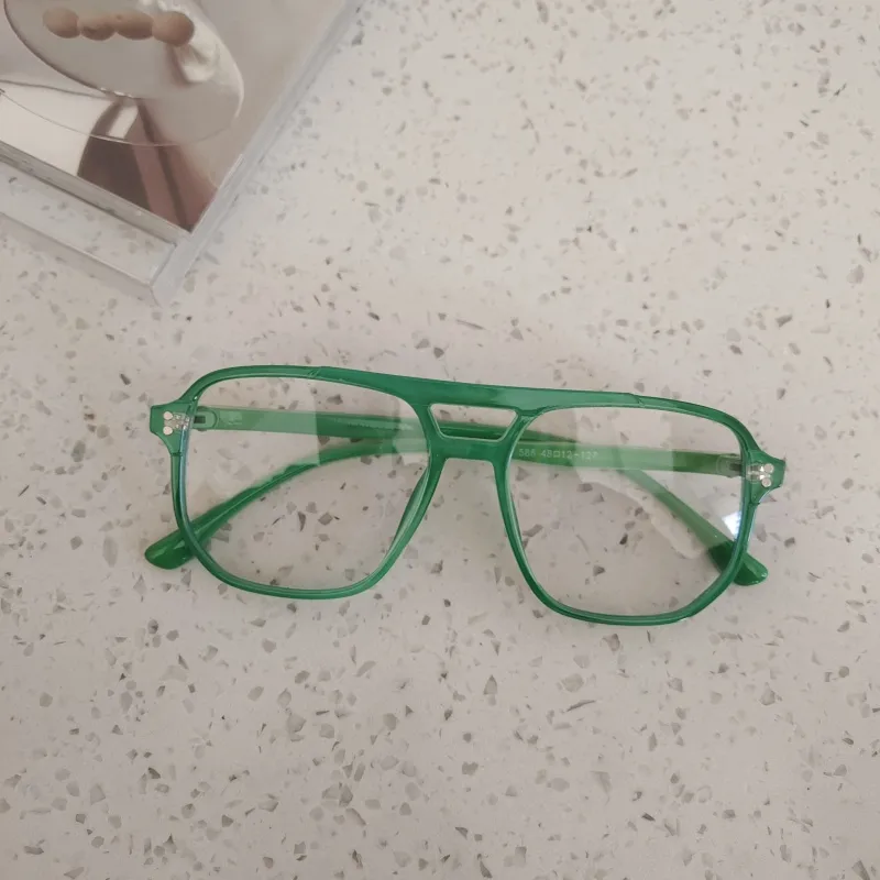 Casual Cute Vacation Square Pc Resin Square Full Frame Glasses display picture 9