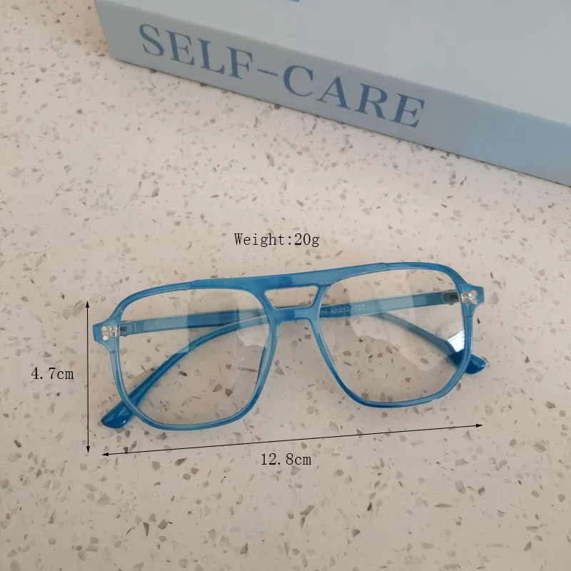Casual Cute Vacation Square Pc Resin Square Full Frame Glasses display picture 11