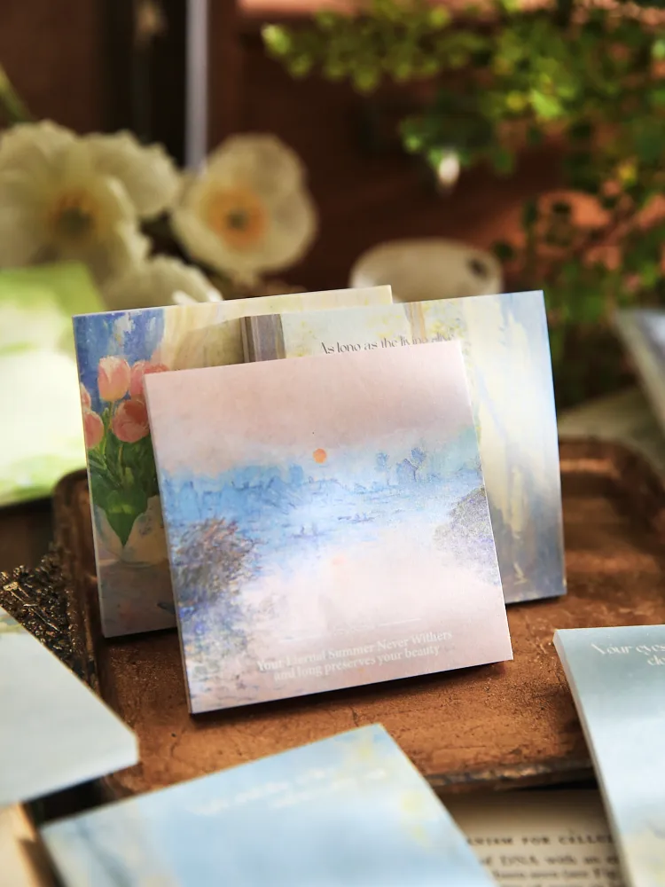 Oil Painting Class Learning School Paper Elegant Classical Retro Notebook display picture 2